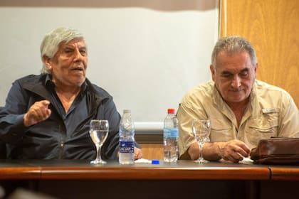 Hugo Moyano y Juan Carlos Schmid