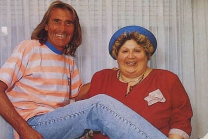 Hugo Orlando "el Loco" Gatti junto a Blanca Curi