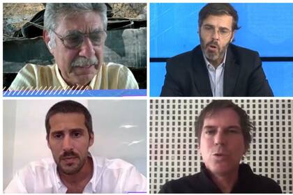 Hugo Sigman, fundador y CEO de Grupo Insud; Javier Goñi, CEO de Ledesma; Ignacio Bartolomé, director de GDM Seeds; y Alec Oxenford, fundador y CEO de LetGo