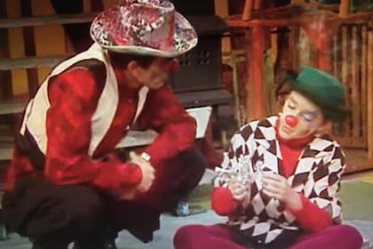 Hugo y Julián Midón, en la versión televisiva de Vivitos y coleando