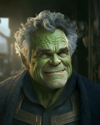 Hulk de anciano (Foto: Instagram/@jed.ai.master)