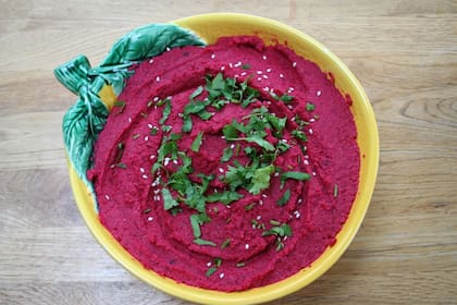 Hummus de remolacha