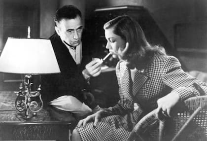 Humphrey Bogart y Lauren Bacall se conocieron por la película To have and have not (Getty Images)
