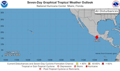Huracán Erick impactará México como categoría 4: con vientos sostenidos de 222 km/h, el ciclón tocará tierra en el sur este jueves y podría generar lluvias remanentes en Texas y Nuevo México