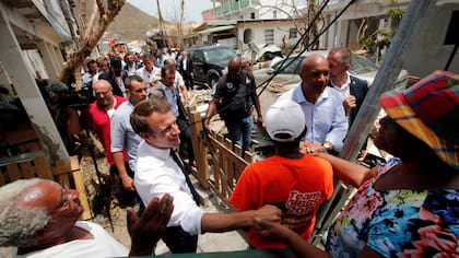 Huracán Irma: Macron y el Rey de Holanda fueron a Saint Martin para brindar apoyo tras la destrucción