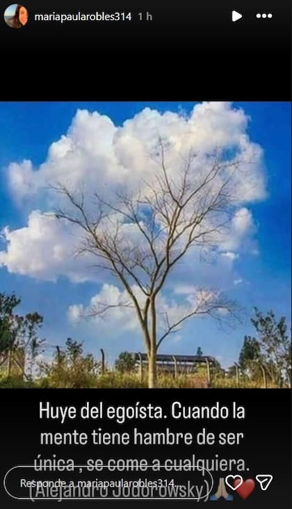 "Huye del egoísta", la frase que evocó Paula Robles al referirse a Marcelo Tinelli