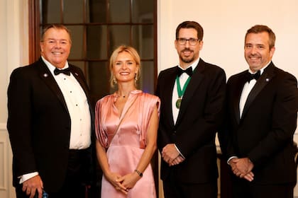 Iain Nicol (Fosfa), Leona Tout (Cargill), Santiago Visca (Bunge) y Miguel Costa (Sovena)