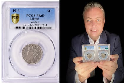 Ian Russell, presidente de GreatCollections en Irvine, California es el último dueño de la moneda