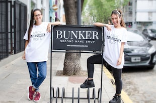 Iara Weich y Sofía Alalu, son las fundadoras de la marca de moda circular Bunker