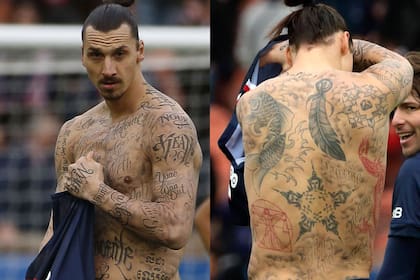 Ibrahimovic, de frente y de espaldas