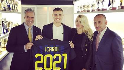 Icardi, feliz en Inter
