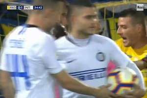 Tensión en Inter: a Icardi no le dejaron patear un penal y así fue su reacción