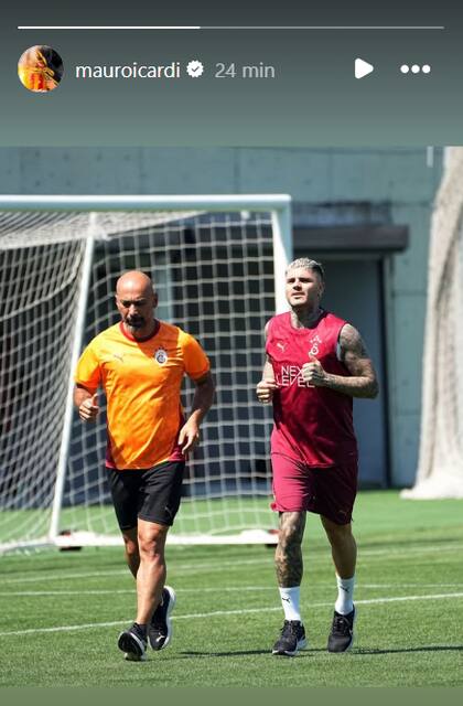 Icardi se entrena diferenciado en el equipo turco porque vuelve de una larga lesión