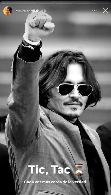 Icardi volvió a referirse a Johnny Depp y afirmó que la verdad está "cada vez más cerca" (Foto: Instagram @mauroicardi)