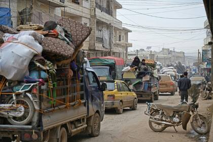 El devastado distrito de Idlib, Siria