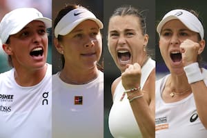 Iga Swiatek, Amanda Anisimova, Aryna Sabalenka y Belinda Bencic son las cuatro tenistas que siguen en carrera por el título en Wimbledon