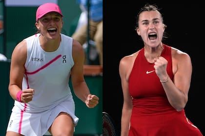 Iga Swiatek y Aryna Sabalenka, las dos mejores tenistas de la actualidad, se enfrentarán en la final