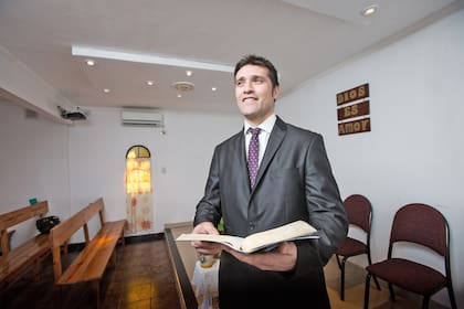 Diego Carrizo, en el templo