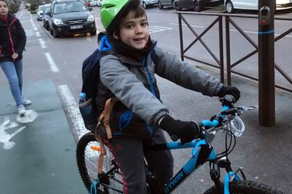 Ignacio, en bici a todos lados.