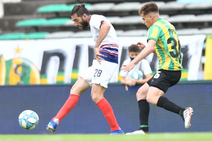 Ante Aldosivi, el único gol que convirtió Piatti en un segundo ciclo que se cortó abruptamente al cumplir un año.