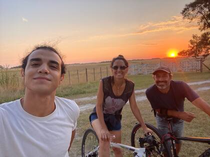 Ignacio y sus padres.