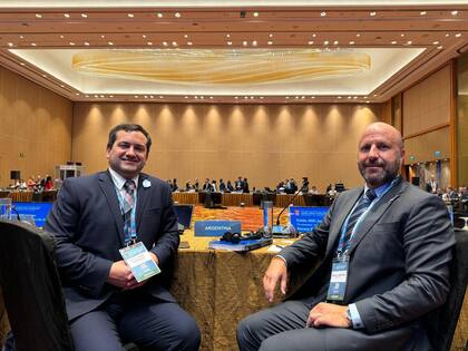 Ignacio Yacobucci y el presidente de la Cámara de Casación, Mariano Borinsky