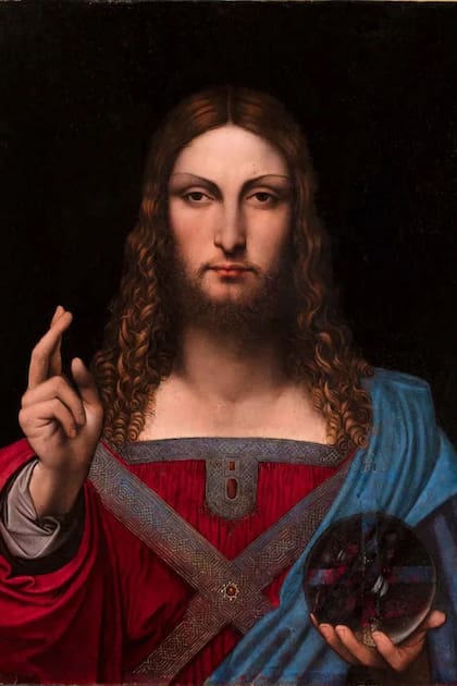 Igual que la obra de arte más cara de la historia, este "Salvator Mundi de Ganay" está atribuido al taller de Leonardo Da Vinci