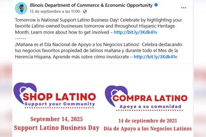 Illinois celebró el día de apoyo a las empresas latinas para respaldar a la comunidad migrante en el territorio