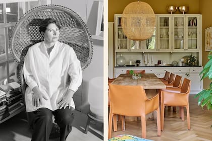 Ilse Crawford y el comedor de un proyecto residencial en la ciudad alemana de Coblenza.