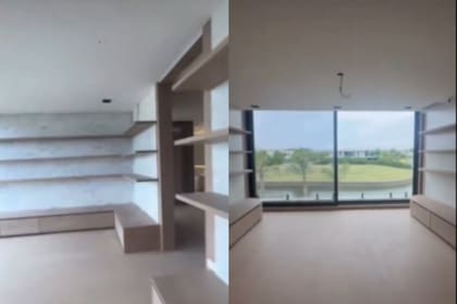 Iluminación, espejos y organización: las claves del vestidor de Wanda (Captura: Instagram @wanda_nara)