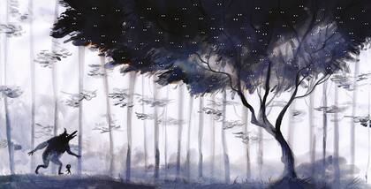 Ilustración de El bosque dentro de mí, de Adolfo Serra