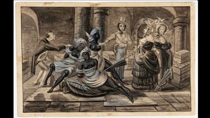 Ilustración de Paul Harro-Harring de 1840: varios artistas extranjeros retrataron los horrores de la esclavitud brasileña en el siglo XIX
Brasiliana Fotográfica