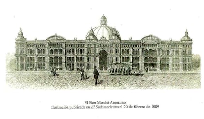 Ilustración del edifcio que nunca se completó.
