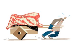 Medias reses, el antiguo sistema de comercialización de la carne que se resiste a cambiar