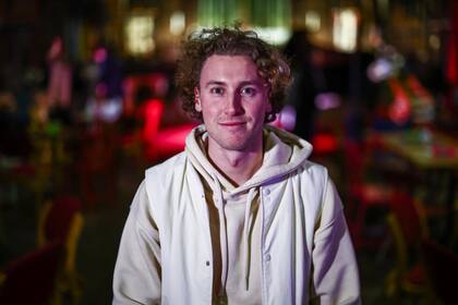 Ilya Kneppelhout, cofundador del "Offline Club", en Londres, el 12 de febrero de 2025. © HENRY NICHOLLS / AFP