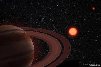 Imagen completa del exoplaneta ubicado (Foto: Instituto de Astronomía UNAM- Juan Carlos Yustis)