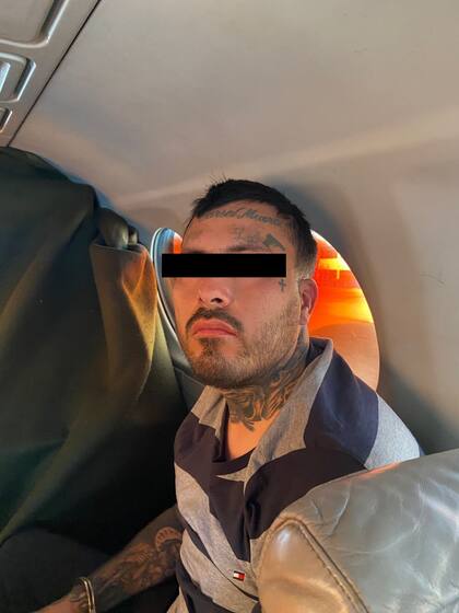 Imagen de la detención de "El Ricky" en febrero de 2025