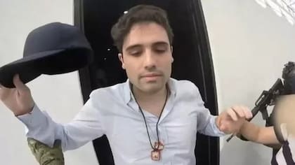 Imagen de la detención de Ovidio Guzmán en 2019