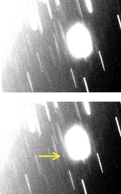 Imagen de la nueva luna que gira alrededor de Urano y que temporalmente se la conoce como S/2023 U1