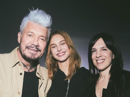 Imagen de otros tiempos, cuando en la familia Tinelli parecía reinar la armonía