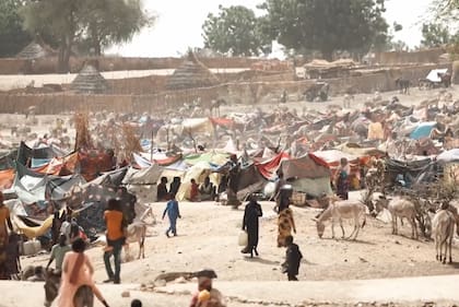Imagen de un campo de refugiados en Chad