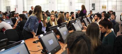 Imagen de un simulacro de transmisión de telegramas y recuento provisional de resultados que se realizó en 2019 con vistas a las elecciones que se realizaron ese año