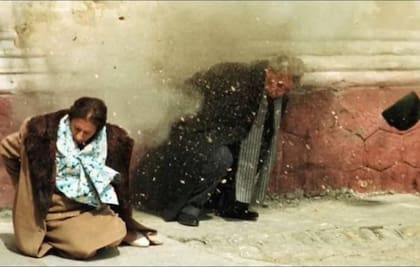 Imagen del fusilamiento de Nicolae y Elena Ceausescu