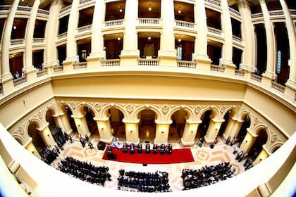 Imagen del homenaje en la Corte a los jueces que participaron del histórico Juicio a las Juntas