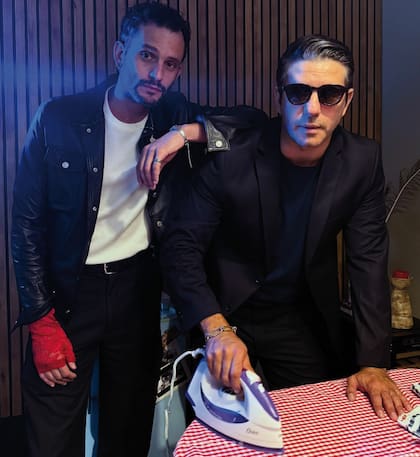 Imagen del Instagram de Caponi, en la que aparece junto al director y guionista Santiago Esteves en la previa a la proyección de Los renacidos en Mendoza, donde nacieron