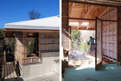 Imagen del proceso de la obra.