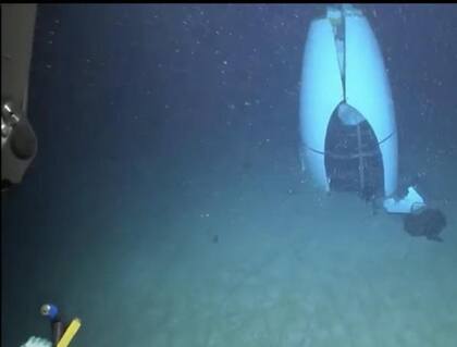 Imagen del sumergible Titán que implosionó en 2023 (Foto:Guardia Costera de EEUU)