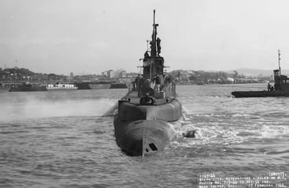 Imagen del USS Harder durante la Segunda Guerra Mundial