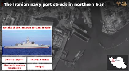 Imagen difundida por las fuerzas armadas israelíes