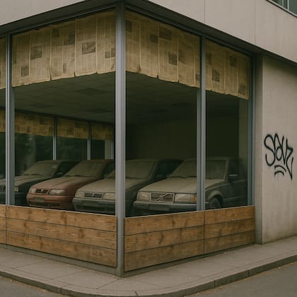 Imagen ilustrativa sobre el abandono del concesionario sueco (generada con IA)